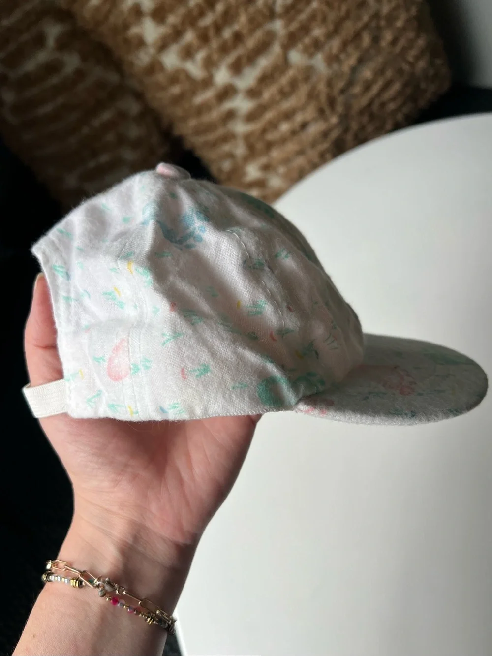 Vintage 80s/90s Baby Footprint Hat